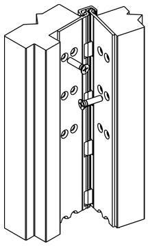 PBB CG31PN Full Mortise 3/32" Inset Aluminium Hinge, Heavy Duty