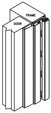 PBB CG33C Full Surface Swing Clear 1/32" Inset Aluminium Hinge, Heavy Duty