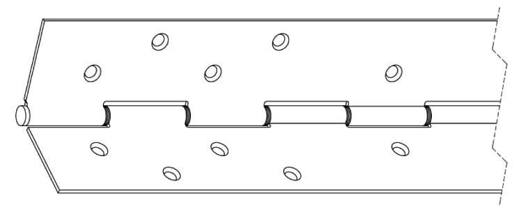 PBB CH51P Full Mortise Stainless Steel Hinge, Extra Heavy Duty