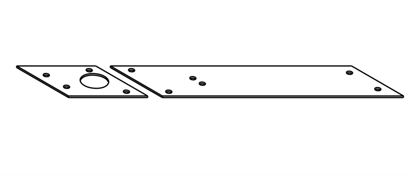 Rixson 404020 Floor Plate Package For Extra Heavy Duty Closer