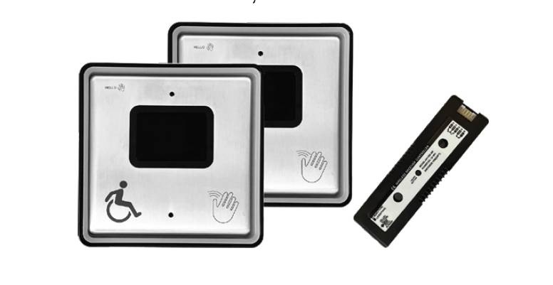 Cal-Royal CTB-08W Touchless Wave to Open Switch with Text, Logo & Hand, For 8600 Series