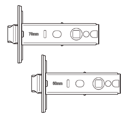 Cal-Royal IND Privacy Backset (Fixed) for INDLEV-20 Series,Finish-Satin Chrome