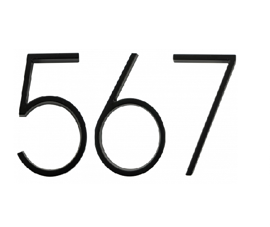 Cal-Royal MDN5 5" Floating Modern Number (0-9) Zinc Alloy Material