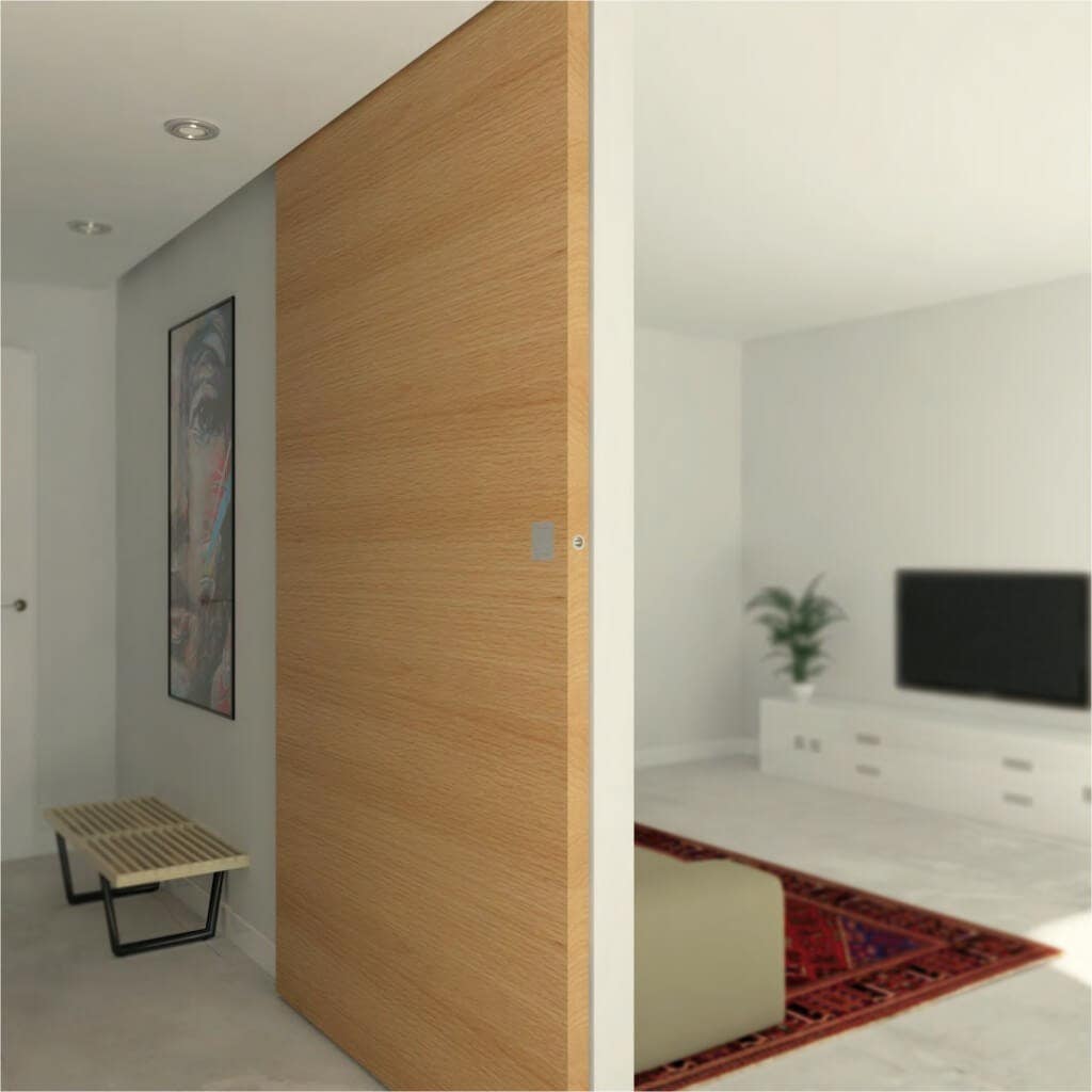 Sugatsune DSI-450 Sliding Door Recessed Pull (w/ Flush)