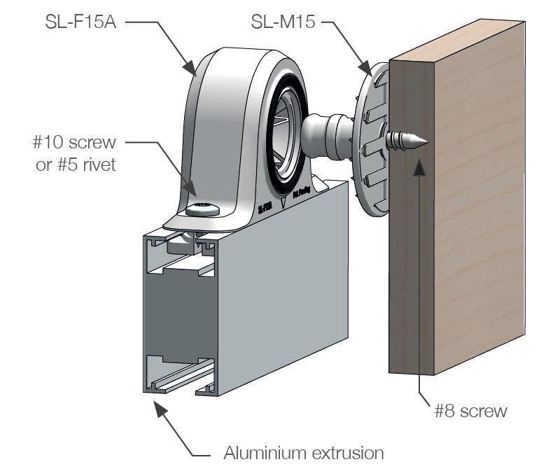 Sugatsune SL-FA Fastmount Stratlock Female Clip