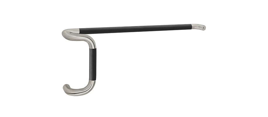 Rockwood BF19549 Offset Single Bar Set with Santoprene Grip, 18" Pull Center to Center