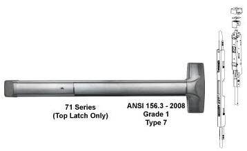 Detex ADVANTEX 71 Series Concealed Vertical Rod Exit Device ( For Wood Door )