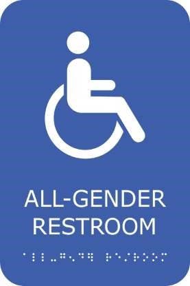 Rockwood BFM625 BFM Series Molded Plastic Signs-Blue Finish