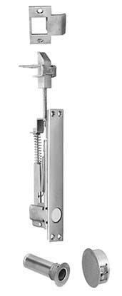 Rockwood 2849 Self Latching Flush Bolt With Bottom Fire Bolt For Fire Rated Metal Doors