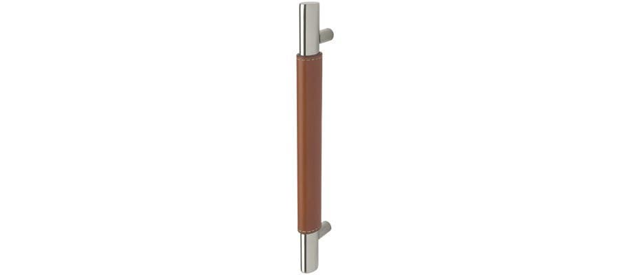 Rockwood RM6220 Leather Oval - Ergonomic Pull - Flat Oval, 3/4" Diameter Post