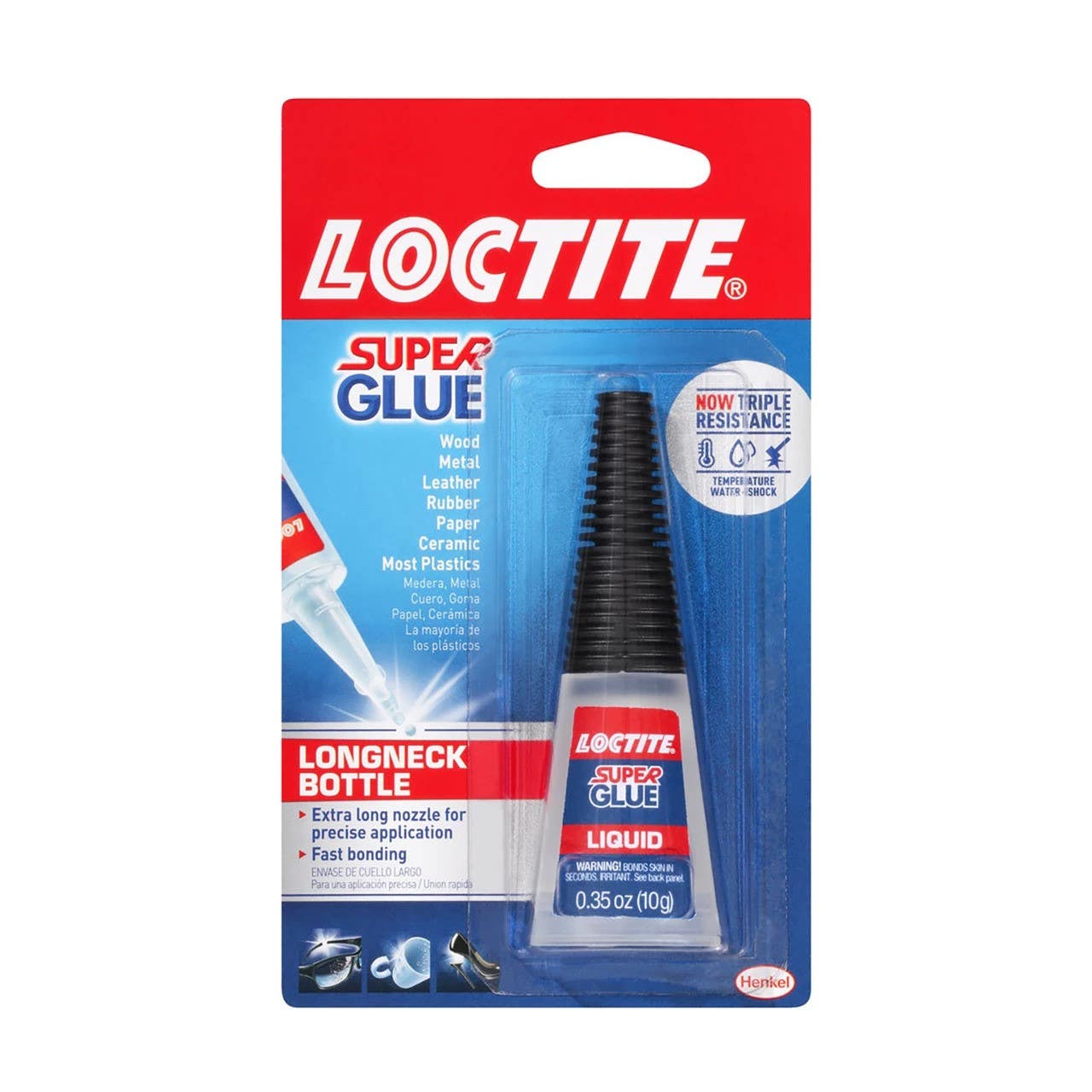 Loctite 230992 Super Glue Longneck Bottle, Finish-Clear, 5g