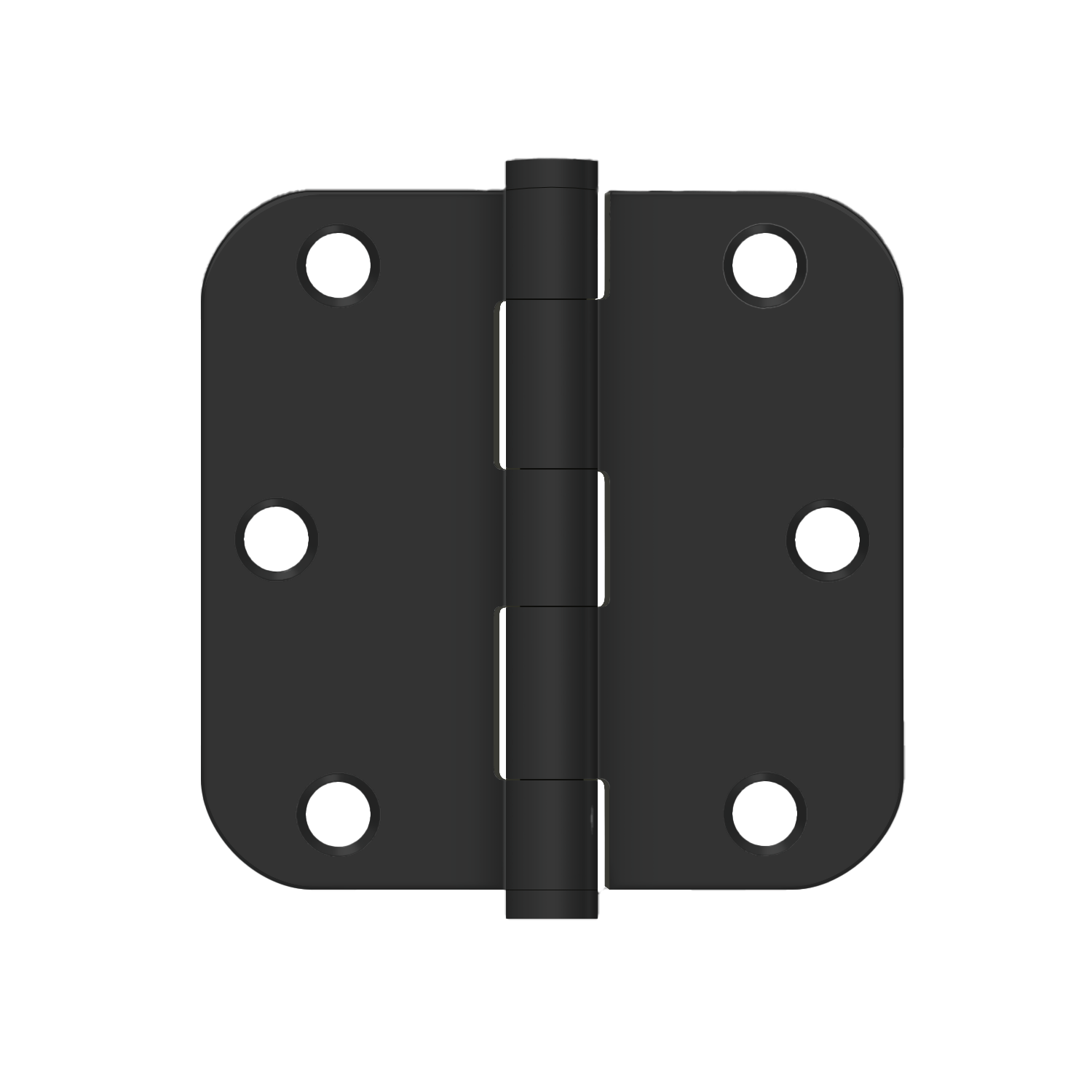 Deltana SS35R5 3-1/2" x 3-1/2" x 5/8" Radius Hinge, Pair