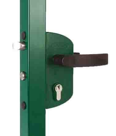 Locinox LAKZP1 Surface Mounted Garden Gate Lock, 3006P - Handle Pair, VCA - Keyed to Differ