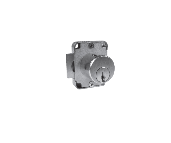 CompX C8139 National, Pin Tumbler Right Hand Door Lock w/ Spring Bolt, Dull Chrome, 3/4" Cylinder Length