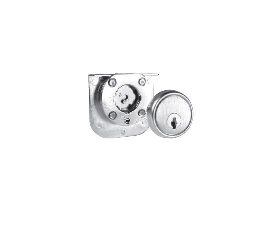 CompX C8160-KD-26D National, Pin Tumbler Interchangeable Replacement Drawer Lock, Dull Chrome, Keyed Different