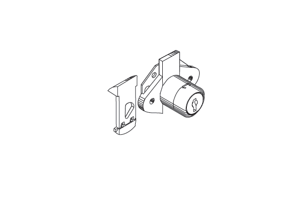CompX MFW2300 Fort, Disc Tumbler Spring Or Deadbolt Drawer Lock Requires 7/8" Mounting Hole