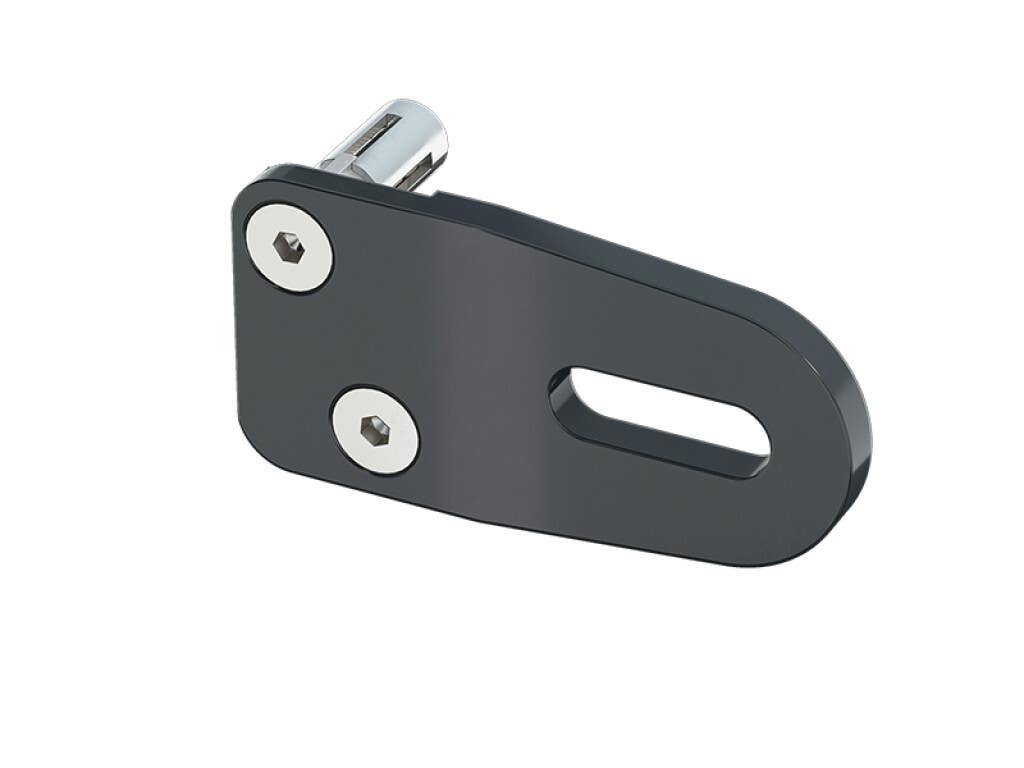 Locinox BOLTON-P Bolt-On Grip with Quick-Fix in Uncoated Aluminum, 2-Pcs.