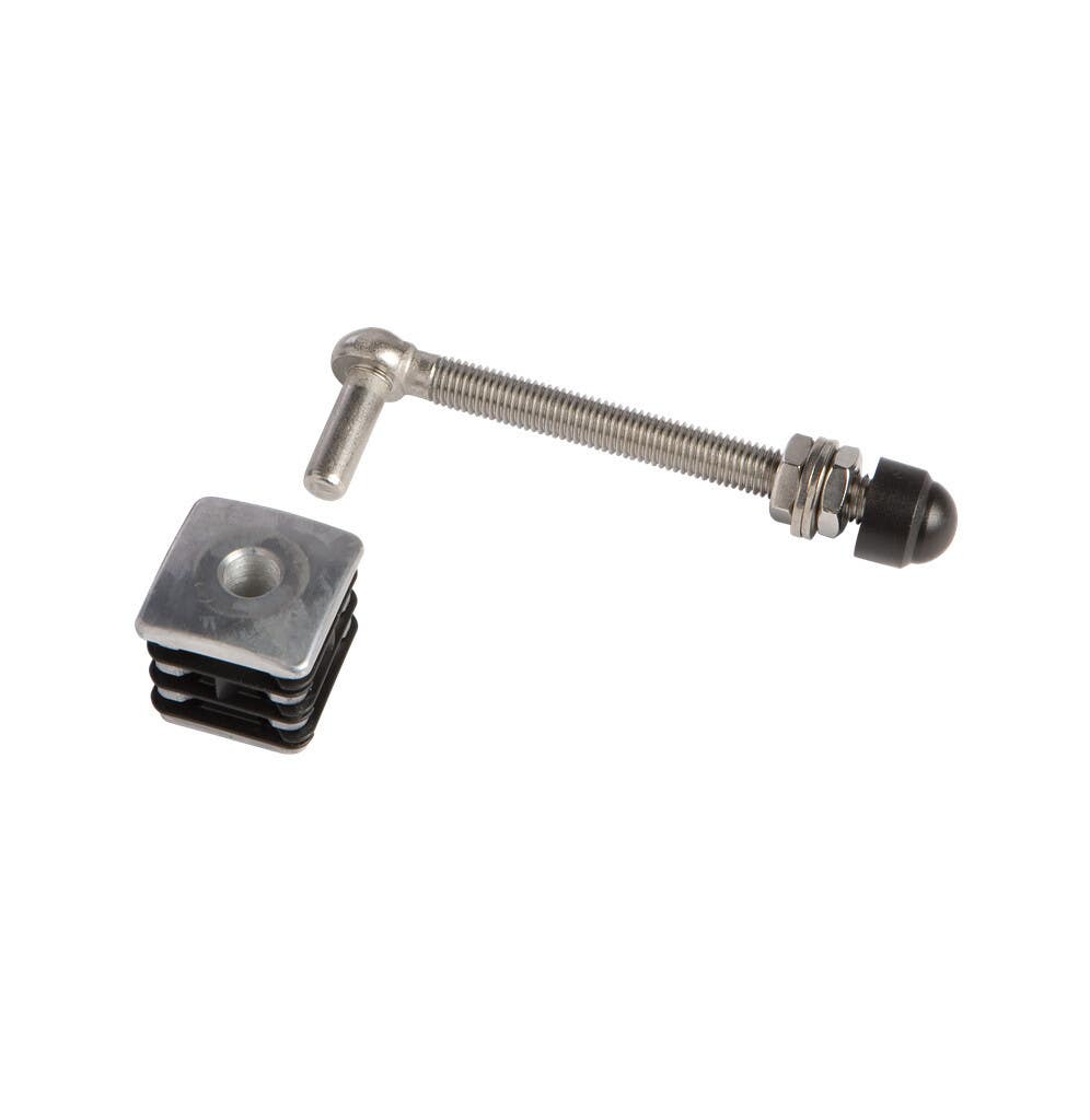 Locinox GBM12-DP Stainless Steel J-Bolt w/ Aluminum Plugs, M12, 2-Pcs.
