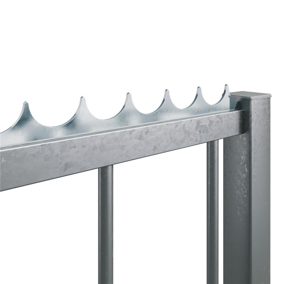 Locinox PKWB2000-EP Electrogalvanized Security Strip To Weld On, Packed in 1 Tube of 20 Pieces