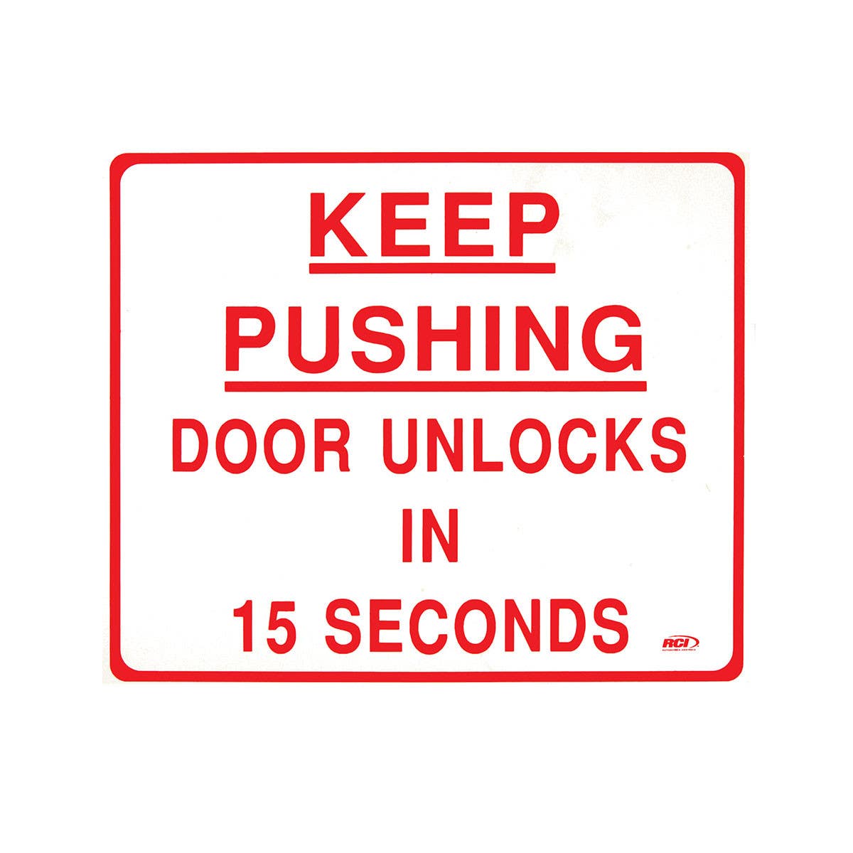 RCI BC3 Series Building Code Sign