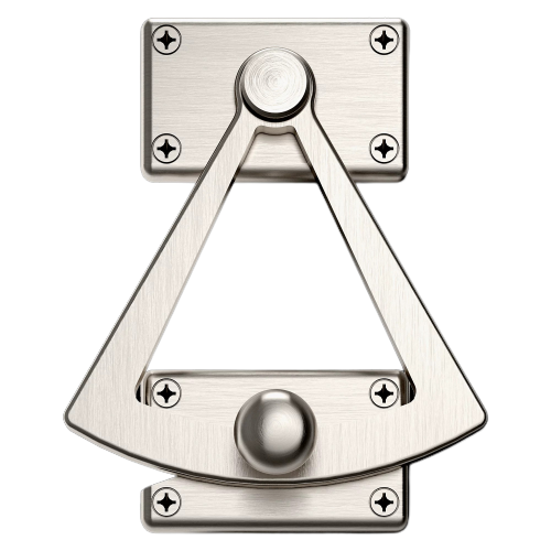 Baldwin Estate 0340 Dutch Door Quadrant, 4" x 4.75"