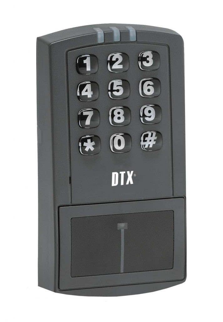 Detex DTX-2300 Single Door Access Control - Stand-Alone Proximity Reader / Keypad 12VDC