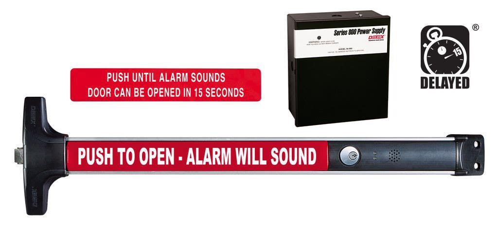 Detex Value Series EE Delayed Egress w/ Value Series Exit Device