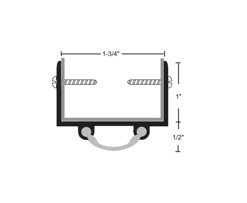 NGP 6V Smooth Vinyl Door Shoe