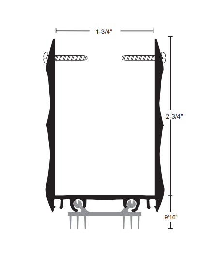NGP 99T6 Extended Door Shoe w/ Thermoplastic Insert