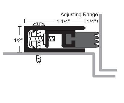 NGP 107S Adjustable Perimeter Seal w/ Silicone Seal