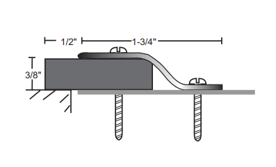 NGP 109NSS Stainless Steel Astragal w/ Neoprene Seal