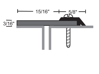 NGP 114S Overlapping Astragal w/ Silicone Seal