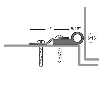 NGP 129NSS Stainless Steel Neoprene Perimeter Seal