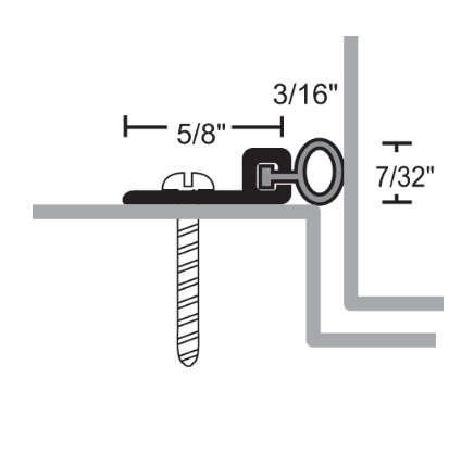 NGP 155S Silicone Dense Bulb Perimeter Seal
