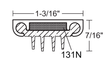 NGP 312V X 131N Acoustical Door Shoe