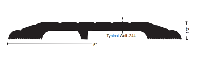 NGP 425HD Heavy Duty Aluminum Threshold, 1/2" x 5"