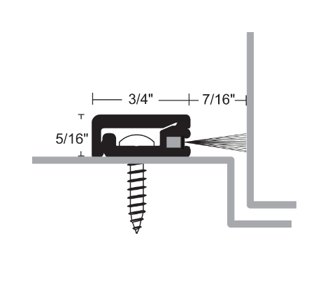 NGP 672 Concealed Fastener w/ Nylon Brush Sweep