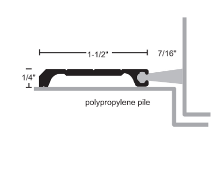 NGP 701EP Aluminum Polypropylene Pile Perimeter Seal