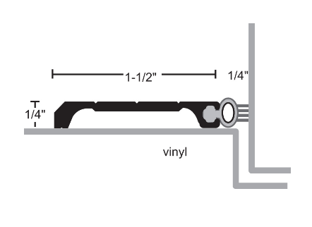 NGP 704EV Aluminum Vinyl Perimeter Seal