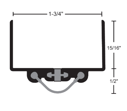 NGP 816V Vinyl Thermal Break Door Shoe