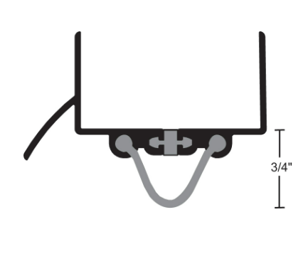NGP 819N Neoprene Thermal Break Door Shoe