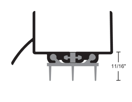 NGP 819T Thermoplastic Thermal Break Door Shoe