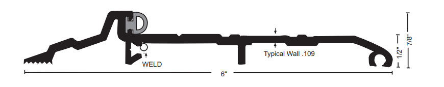 NGP 884 Extended Width Bumper Seal Threshold