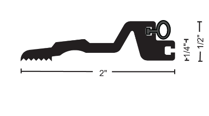 NGP 8423 Thermal Break Bumper Seal Threshold Component