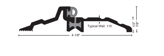 NGP 84 Thermal Break Bumper Seal Threshold