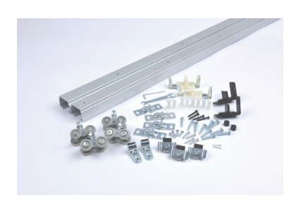 NGP SLAL-250-BP-4D Aluminum By-Pass, Top Mount Track System