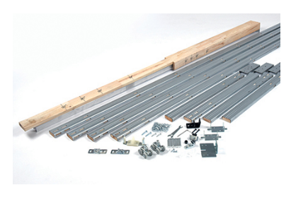 NGP SLAL-250-PDKIT-48DR Aluminum Sliding Door Hardware- Pocket Door Frame Kit