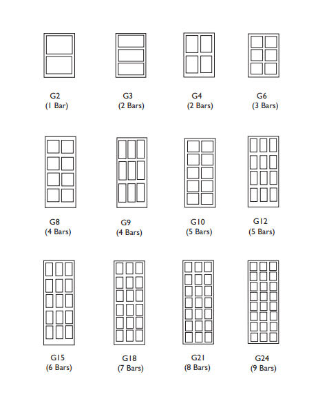 NGP L-GLF100-SP-TB Thru-Bolted Lite Kit for 1-3/4" Thick Door & Variable Glass Thickness