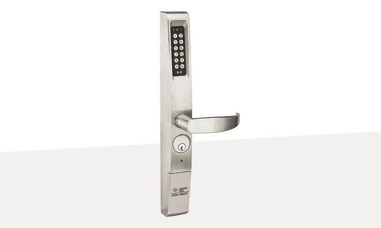 Adams Rite 3090-MOUNT eForce 3090-150 Keyless Entry,Trim mounted, Heavy Duty Deadlatch-Satin Chrome