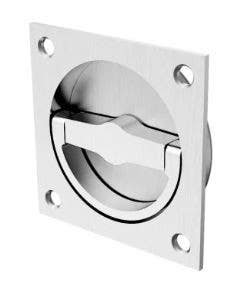 Accurate Lock & Hardware 24DR Square Drop Ring Pull, Exposed Fasteners